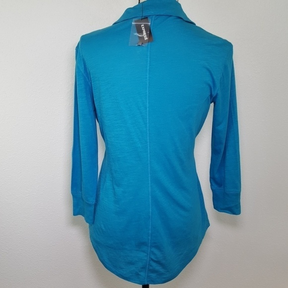 *NWT* EXPRESS Turquoise Top, size S - Picture 4 of 7